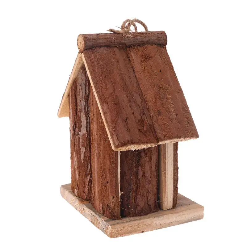 Натуральное дерево птица дом Висячие гнезда открытый сад клетка|Птичьи клетки и