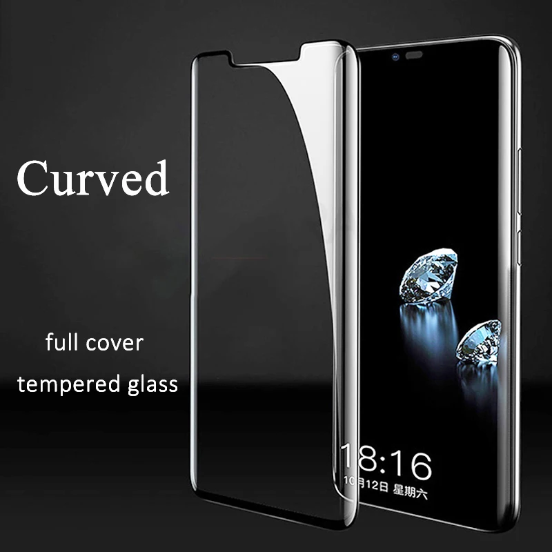 Стекло для Huawei mate 20 pro закаленное стекло с полным покрытием изогнутое Защитная