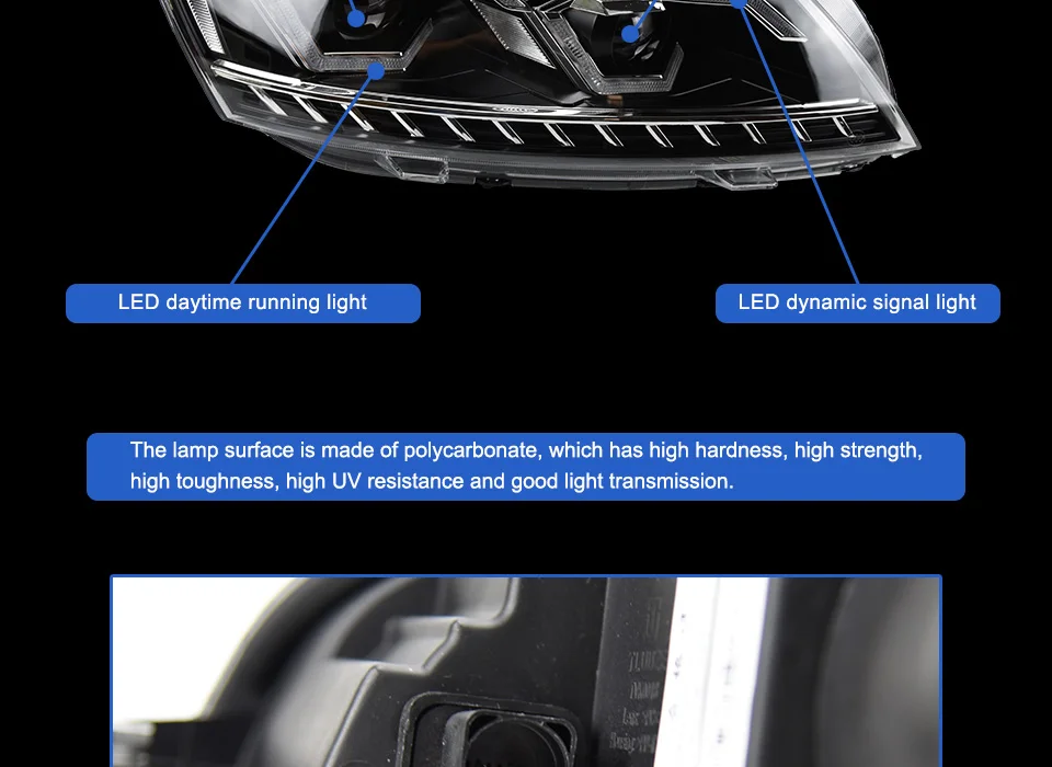 AKD тюнинг автомобильных фар для Volkswagen Passat US verson 2011 светодиодные фары DRL ходовые огни Биксеноновые лучевые огни ангельские глазки