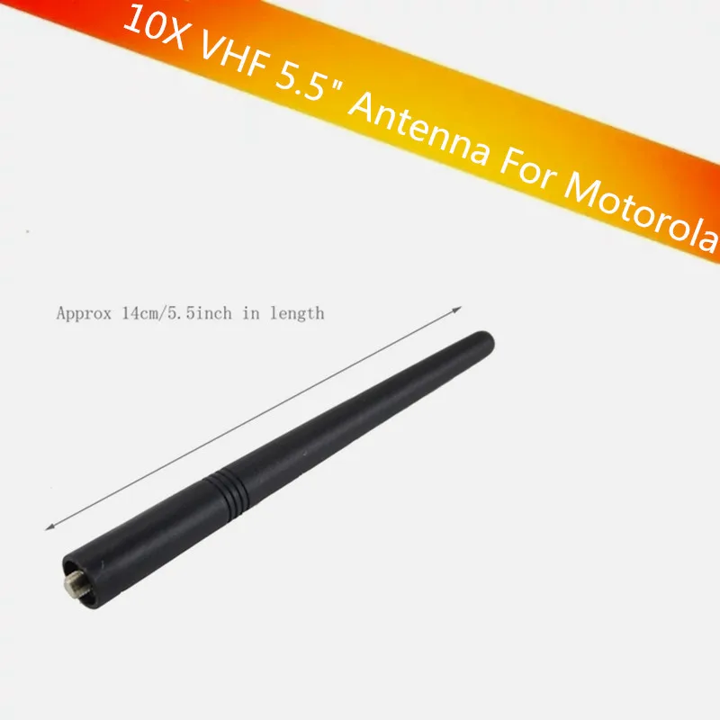 10X VHF 5 &quotантенна для Motorola двухсторонняя радиосвязь GP340 GP350 GP360 GP380 GP640 GP680 HT1250 HT750 HT1550