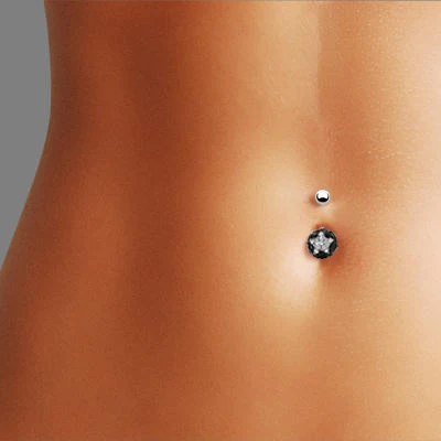 

EUDORA New Brand AAA Zircon Style Crystal Body Jewelry Belly Button Ring Body Piercing Navel Piercing Silver Color Jewelry