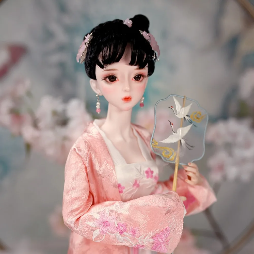 Шарнирная кукла DBS DREAM FAIRY 1/3 bjd 60 см с черными волосами и одеждой обувью головной