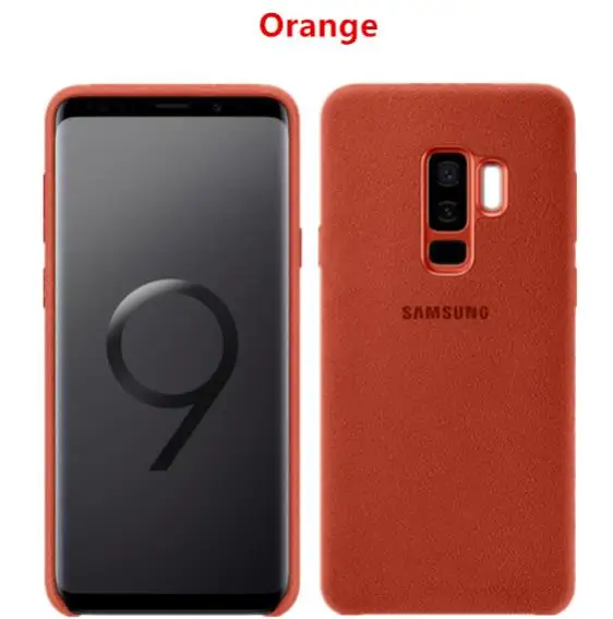 Orange samsung Galaxy S9/S9 Plus кожаный чехол-Обложка для прикрепляющийся к чехол с защитой от ударов EF-XG960 G960 G965 в 4-х цветах - Цвет: Orange