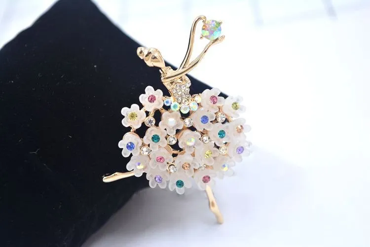 2021 Высококачественная брошь в форме балерины от Swarovski Модная креативная