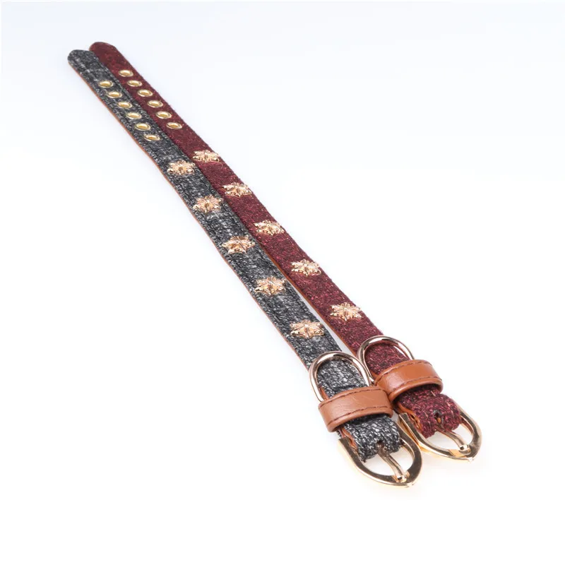 Ошейники для собак со снежинками из искусственной кожи прочные ошейники