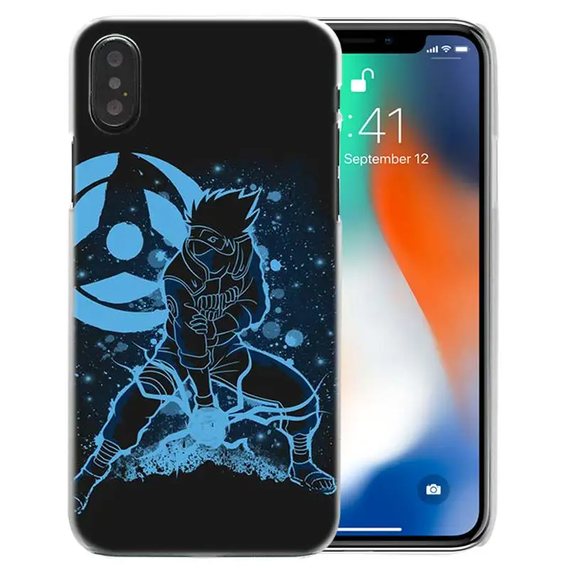 Жесткий пластиковый Чехол Наруто Какаши для iPhone XS Max XR X 10 7 8 6 6S Plus 5S SE 5 4S 4 5C Прозрачный чехол для телефона Coque 11 11Pro Sac - Цвет: 03