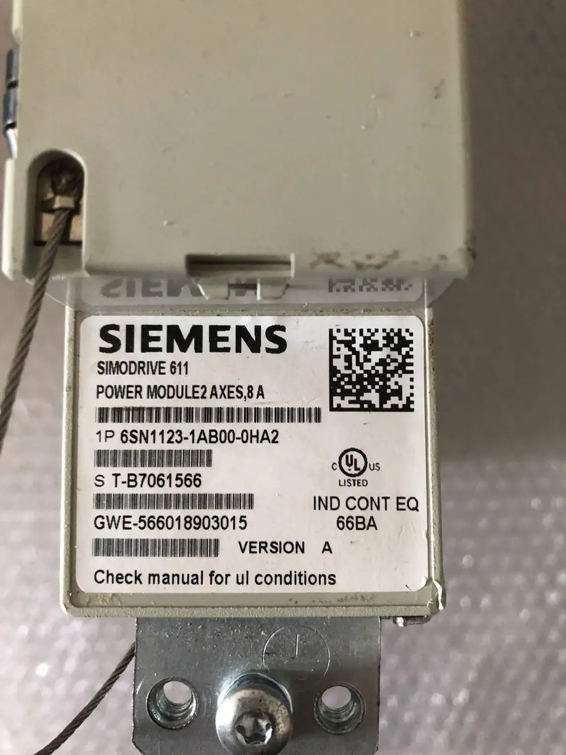 Модуль питания Siemens Simodrive 611 6SN1123-1AB00-0HA2 используется в хорошем состоянии - купить