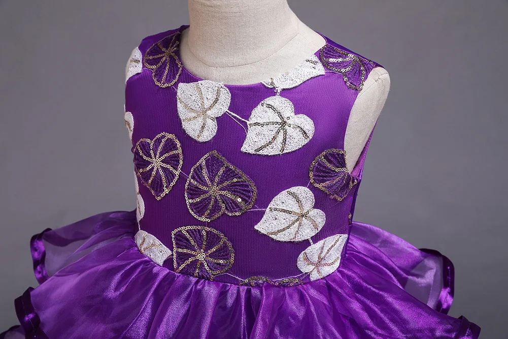 

Flower Girls Tutu dresses for Wedding Party Baby Girl Sleeveless Princess Dress Children Party Vestidos New Year clothes 3-10Yrs