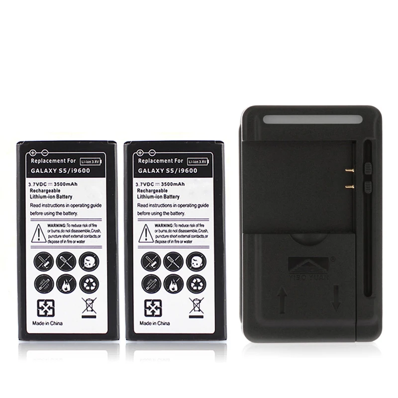 2x3500mAh Сменный аккумулятор для телефона Samsung Galaxy S5 i9600 перезаряжаемый коммерческий