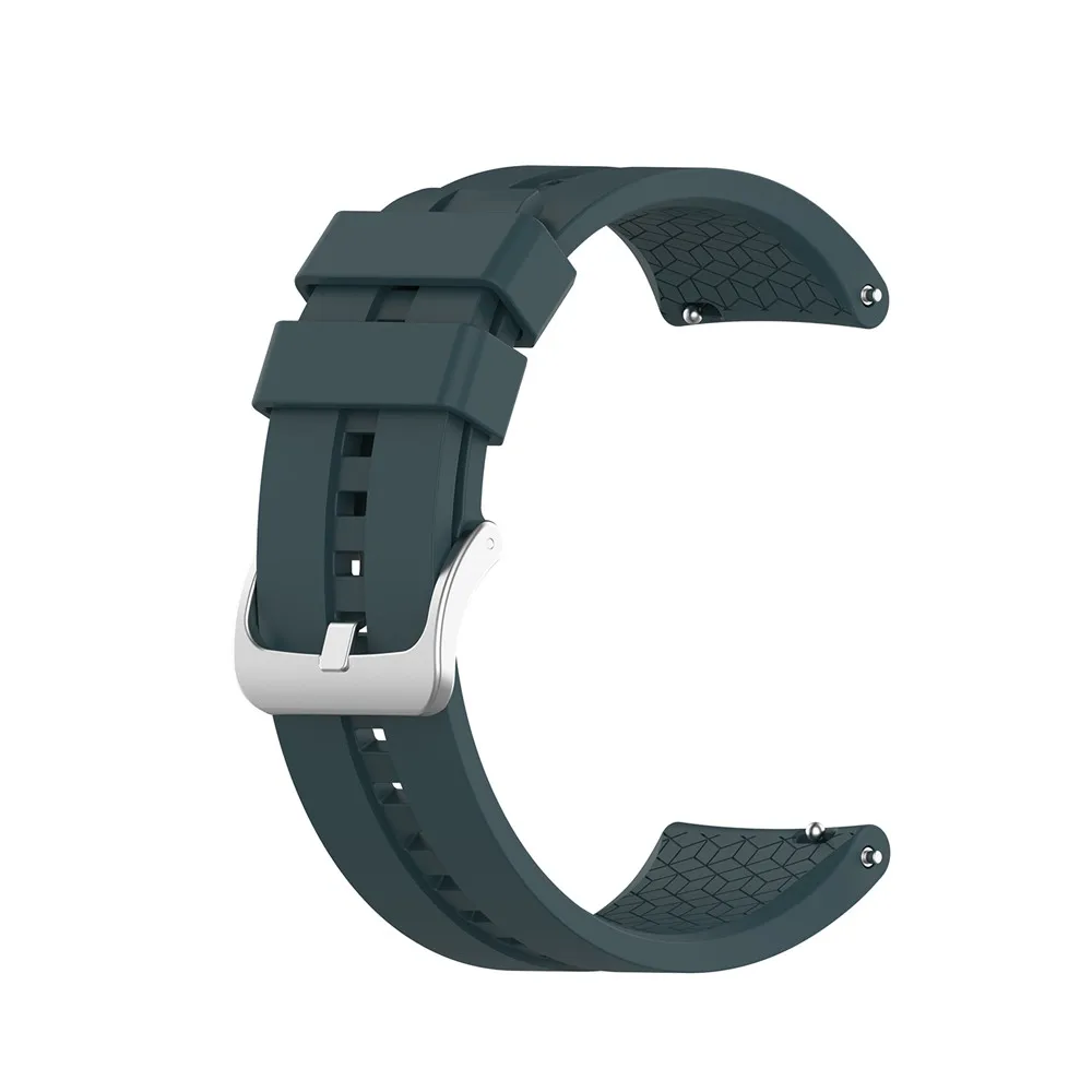 Dark green Роскошный модный силиконовый браслет для huawei Watch GT 42 мм 46 мм/gear s3/Honor Watch волшебный спортивный браслет для ремешка часов - Цвет ремешка: Dark green