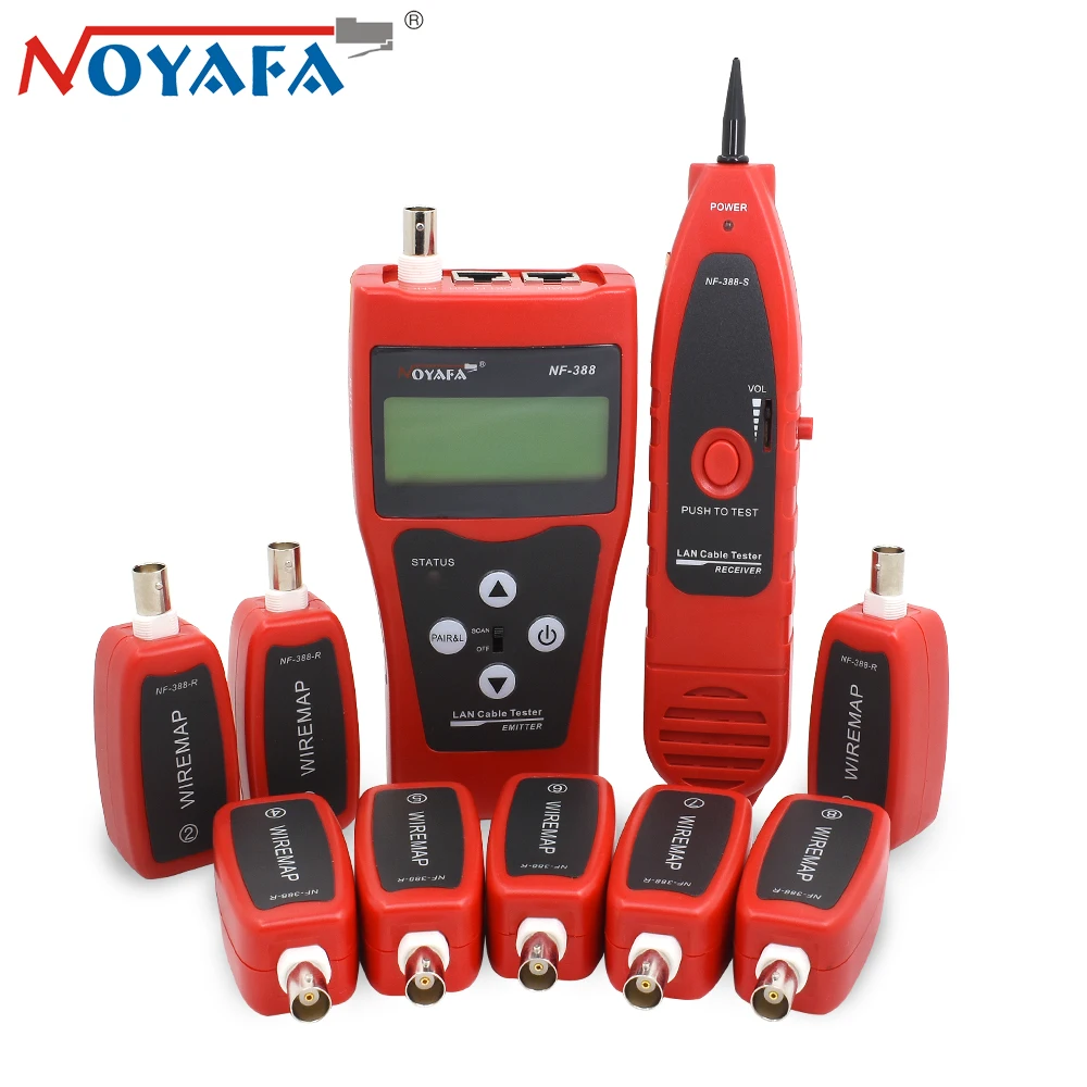 Оригинальный Noyafa NF 388 RJ45 UTP STP Cat5 Cat6 тестер для телефонного кабеля искатель строки