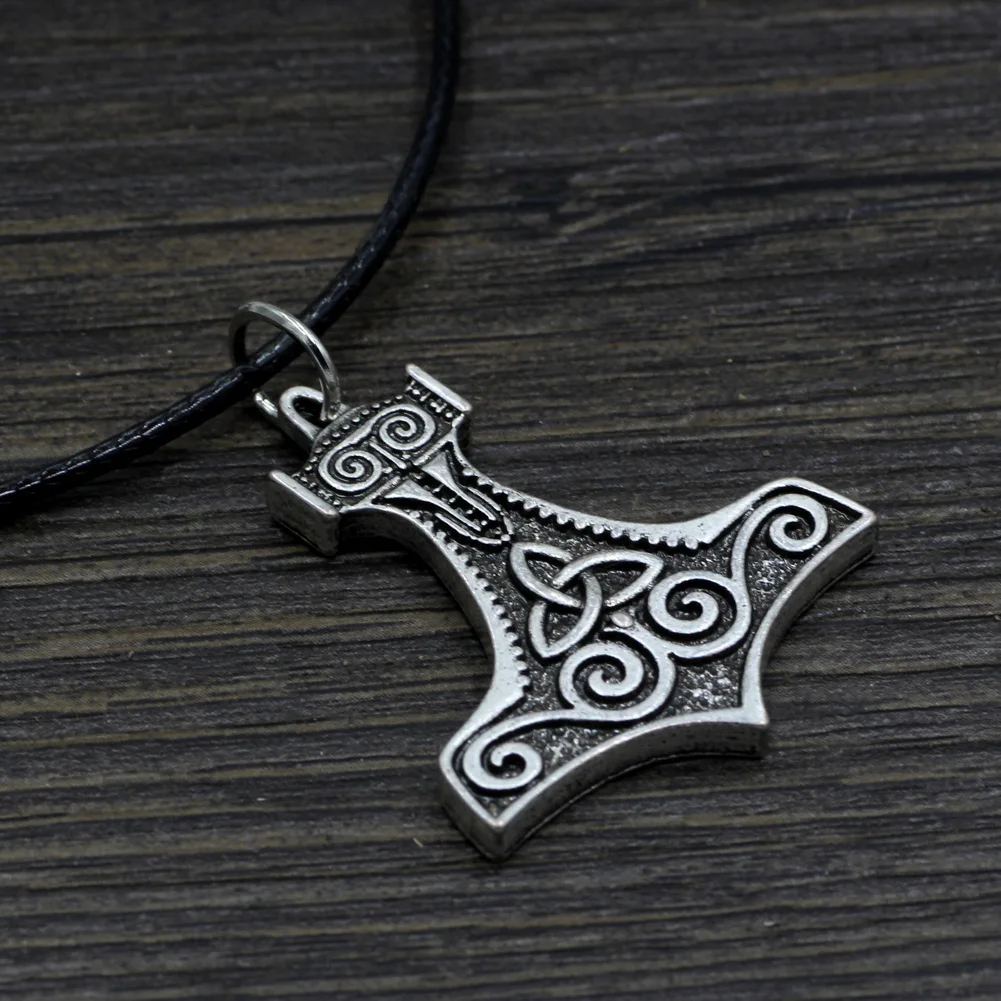 Youe shone Thor'S Hammer Knot Mjolnir Pewter подвеска ювелирные изделия Viking | Украшения и