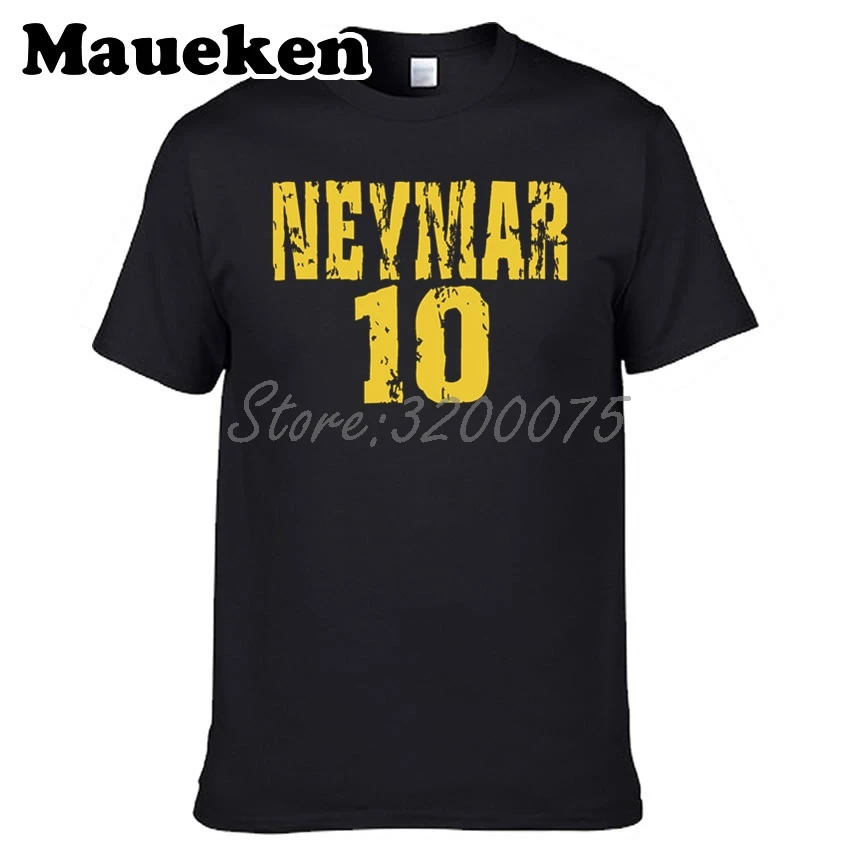 Мужская бразильская футболка Neymar JR 10 классная с гитарой коротким рукавом для