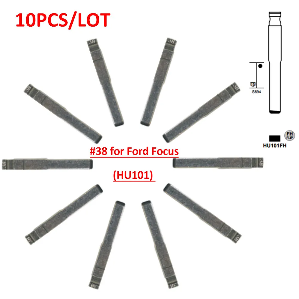 

Бесплатная доставка (10 шт./лот) металлический пустой флип KD полотно дистанционного ключа Тип #38 для-d Focus
