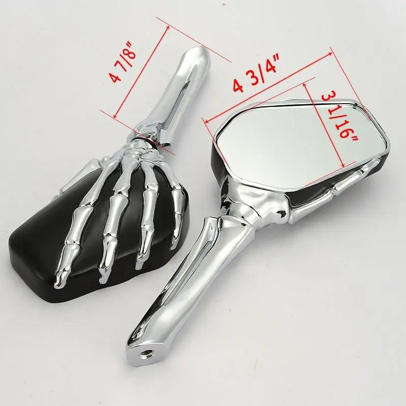 Пара боковых зеркал заднего вида для мотоцикла Honda Kawasaki Suzuki Yamaha Harley Cruiser Softail