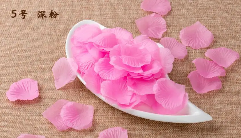 500 шт. искусственные лепестки роз цветок девушка бросать шелковые для свадьбы