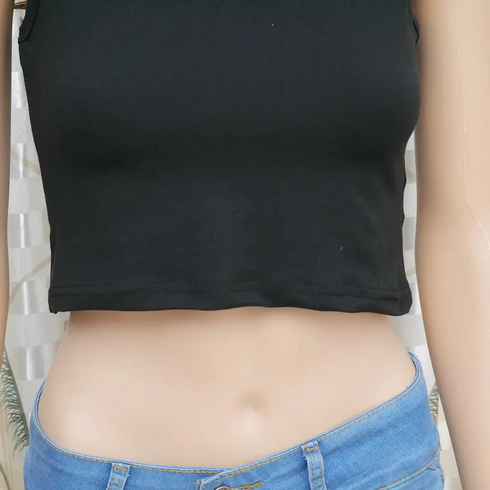 Летний Тонкий Топ Без Рукавов Для Женщин U кроп топ|tank top|tank top sleevelesstank women |