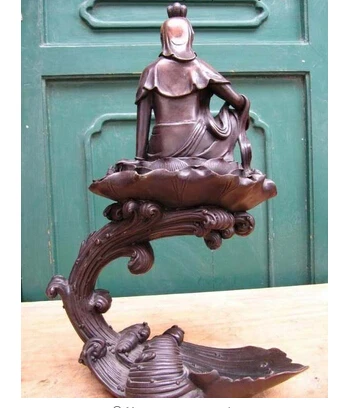 Медь Латунь КИТАЙСКИЙ ремесла украшения Азиатских 18 ДЮЙМОВ Китайский Чистая