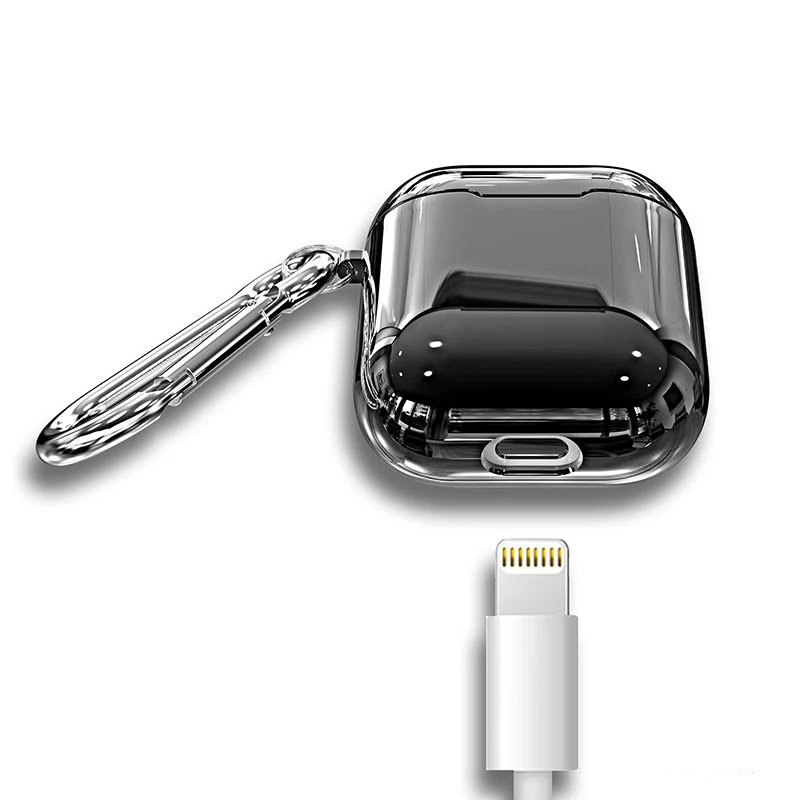 Роскошная защита от пыли с металлическим покрытием для AirPods, зеркальный чехол для наушников с Bluetooth, блестящий чехол для зарядки гарнитуры из ТПУ, чехол Caqa