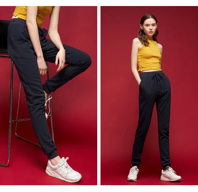 Toyouth Для женщин осень штаны длинные брюки Mujer Pantalones дамы костюм плавки Harajuku упругие талии брюки