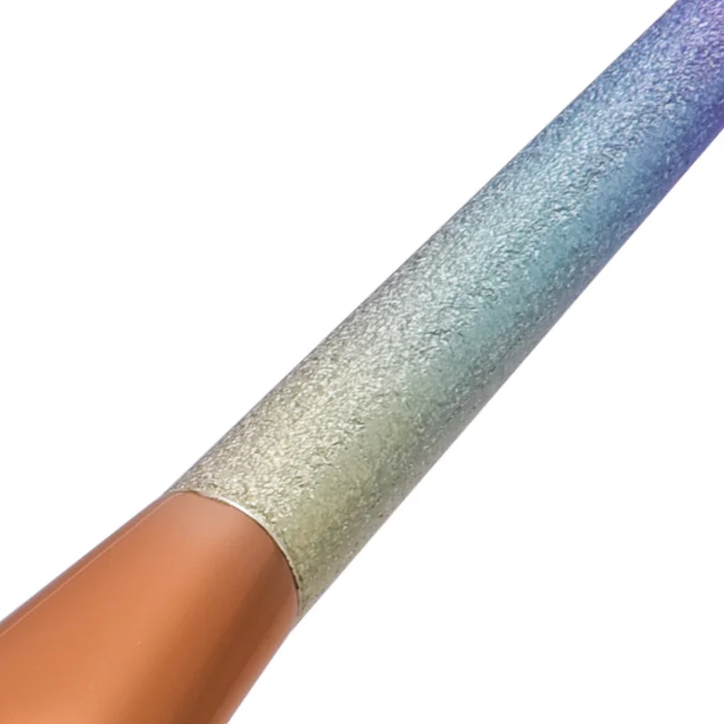 Новый стиль 1 шт. розовая Радужная свободная кисть для пудры Единорог рыбий хвост