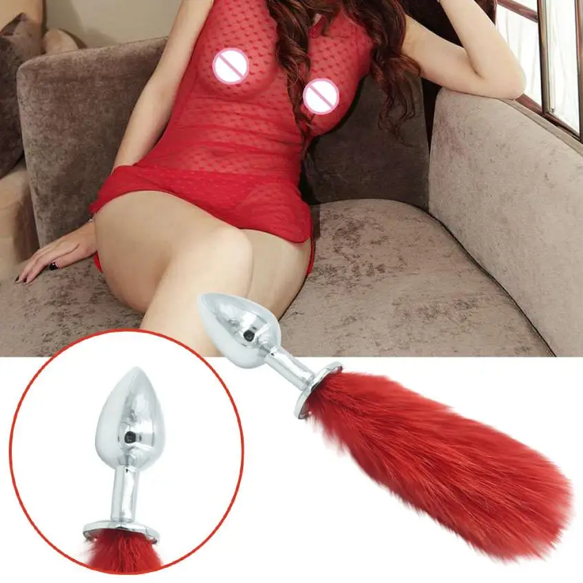 2018 Горячая Анальная пробка из алюминиевого сплава с кроличьим хвостом анальные