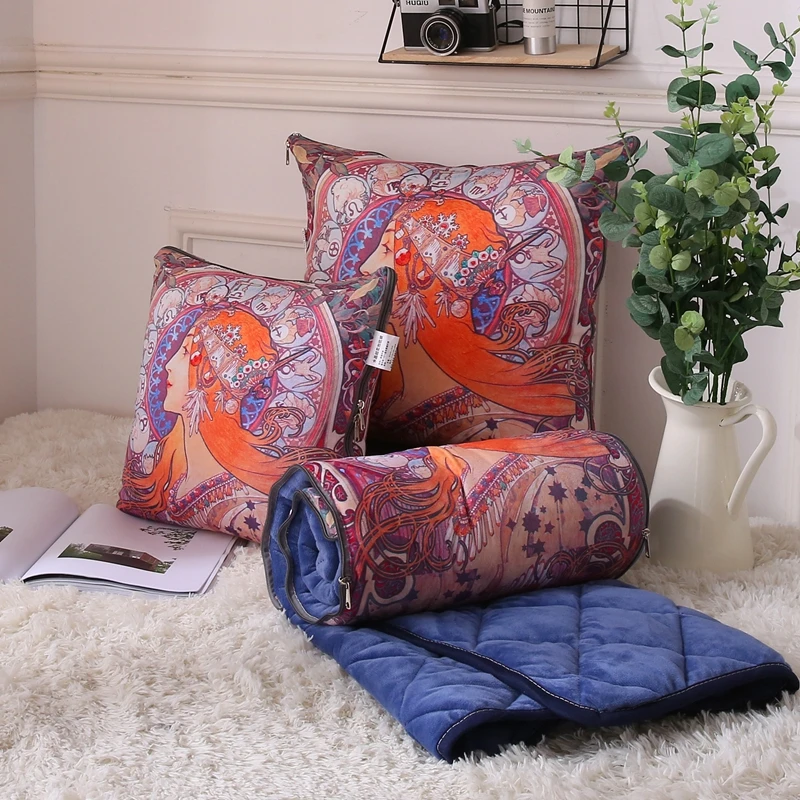 Греция Стиль Подушка Одеяло 50 см квадратные подушки СОФО бросить подушку