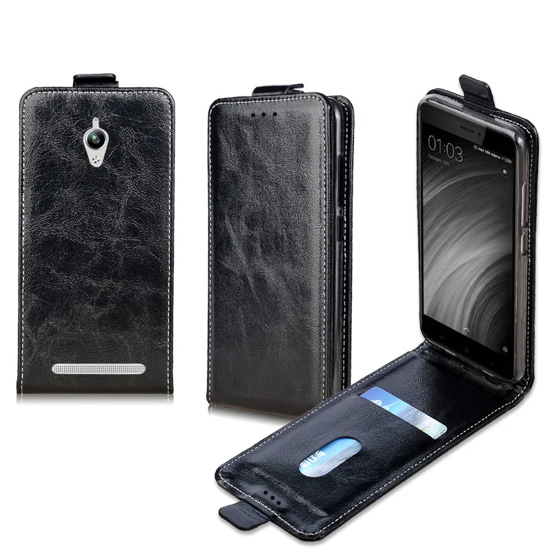 Чехол для Asus Zenfone Go zc500tg 5.0 &quotФлип кожаный чехол Вертикальный Магнитные