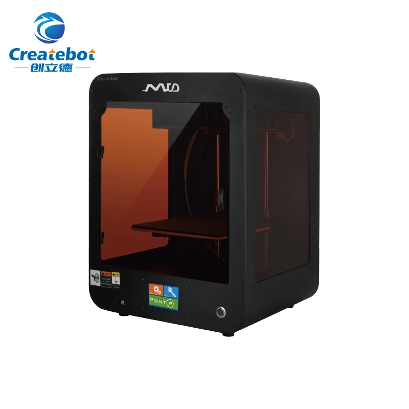 Продвижение продаж Createbot один экструдер MID 3d принтер с сенсорным экраном и Heatbed Черный 3d принтер высокой точности