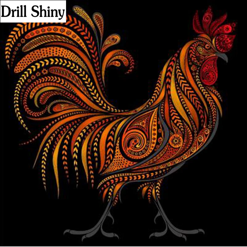 Полный Круглый Алмазный набор 5D для рукоделия алмазная живопись &quotПетух