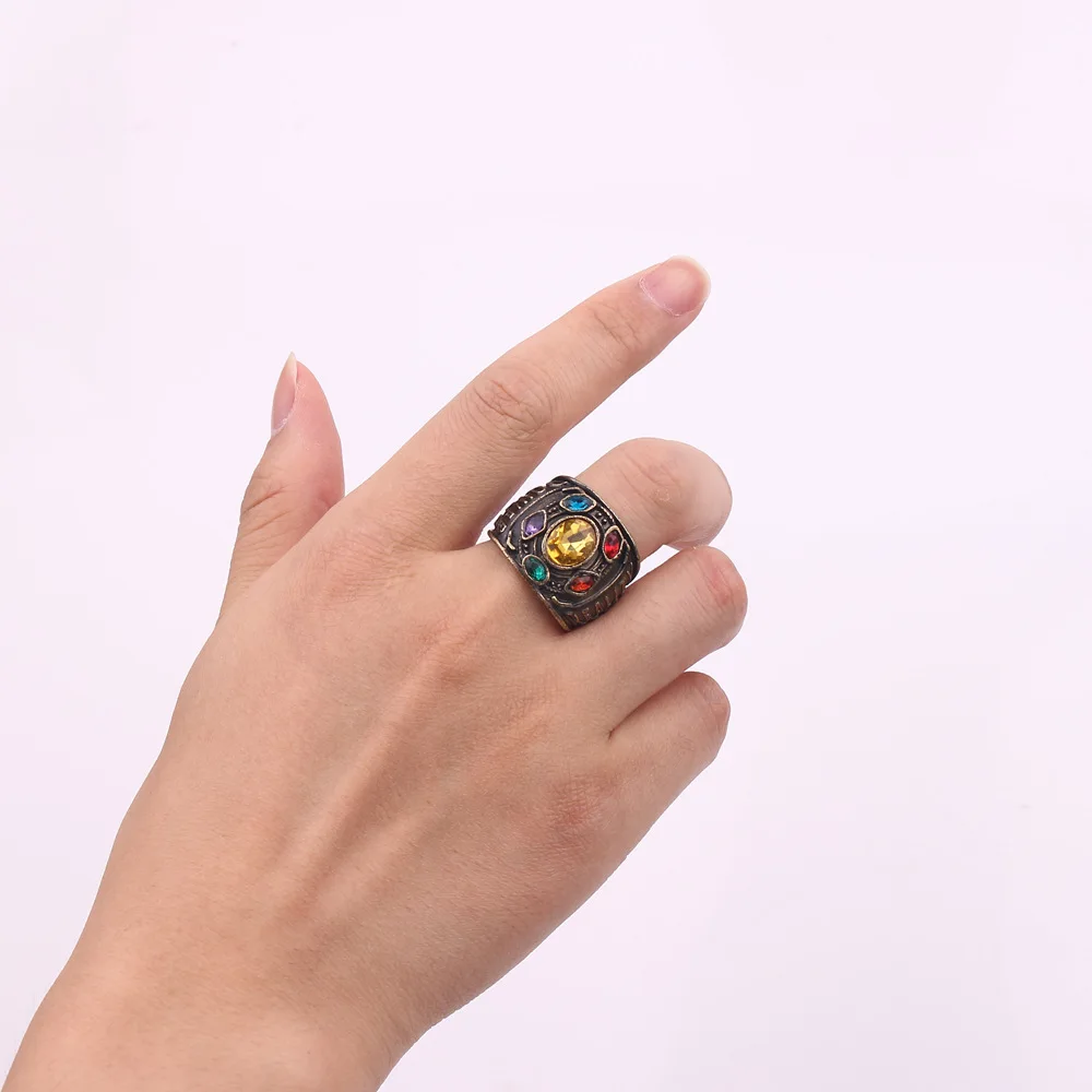 The Avengers Infinity Stones Rings for Thanos Ring Personalized Alloy Relief Circlet Dropshipping SP283 | Украшения и аксессуары