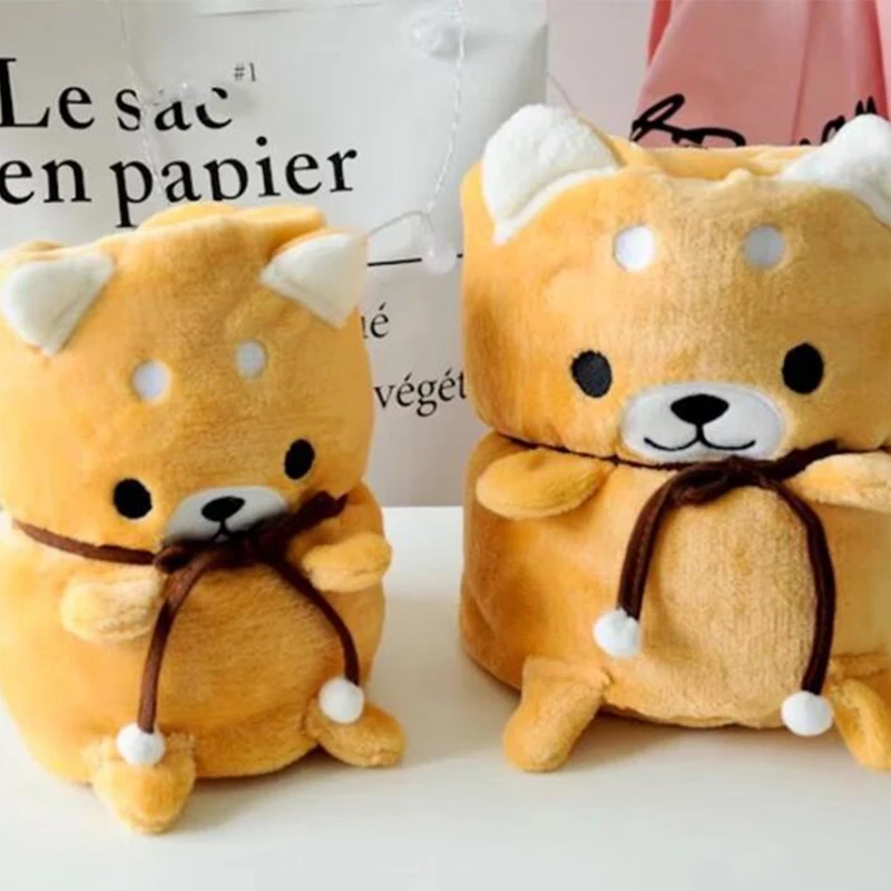 YunNasi мягкая игрушка для собаки с одеялом мягкие игрушки Kawaii shaba Inu спальный коврик