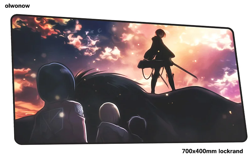 Коврик для мыши attack on titan 700x400x3 мм с массовым рисунком, игровой коврик для мыши, игровой коврик, милый игровой компьютерный стол, коврик для мыши, коврики для игровой клавиатуры