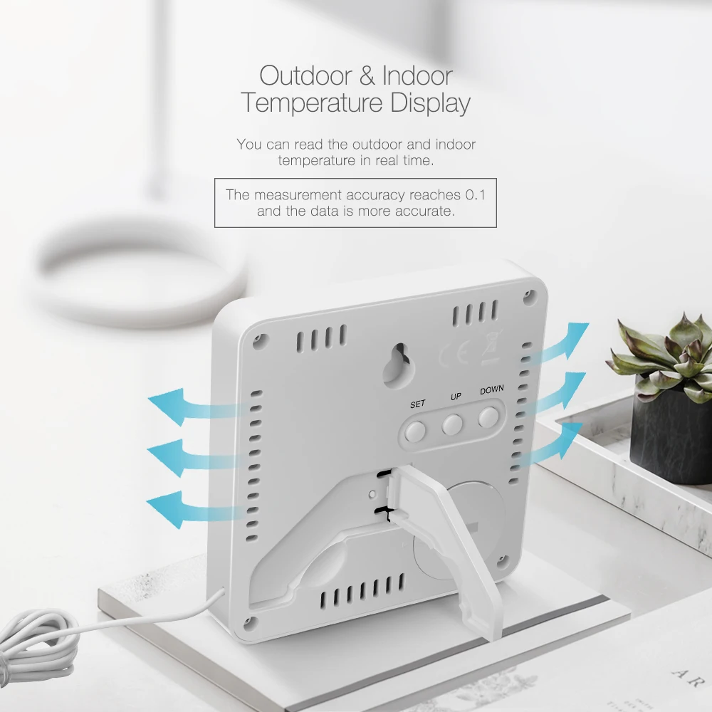 DIGOO DG-TH01 Мини ЖК Цифровой термометр Многофункциональный Крытый Открытый зонд Датчик температуры