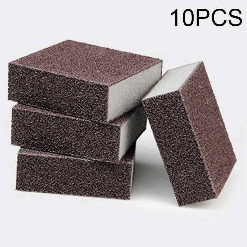 10 pcs 5 шт./10 шт. высокой плотности нано-наждак волшебная губка для очистки домашней посуды Кухня удаляющая ржавчину RUR дропшиппинг FAS - Цвет: 10 pcs