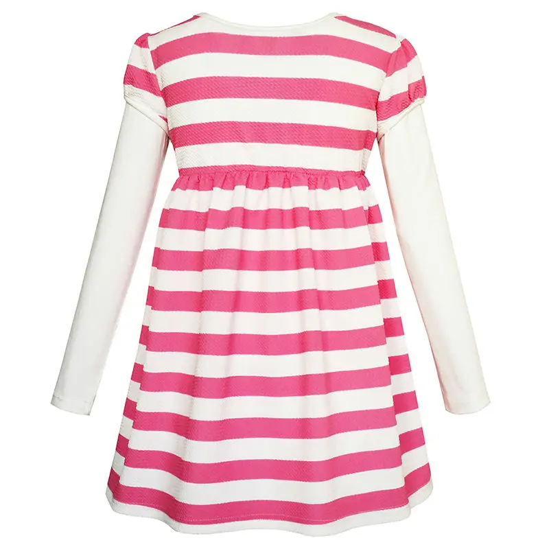 Girls Dress Cute Butterfly Striped 2-in-1 Top 2020 Summer Princess Wedding Party Dresses Clothes Size 2-8 Carnival | Детская одежда и