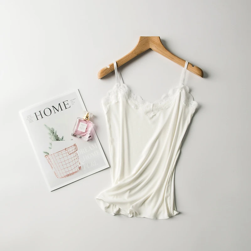 

2019 Summer Sexy Lace Camisole Tanks Slim Casual Tank Tops Lady's Undershirt Solid Breathable Shoulder Vest For Female