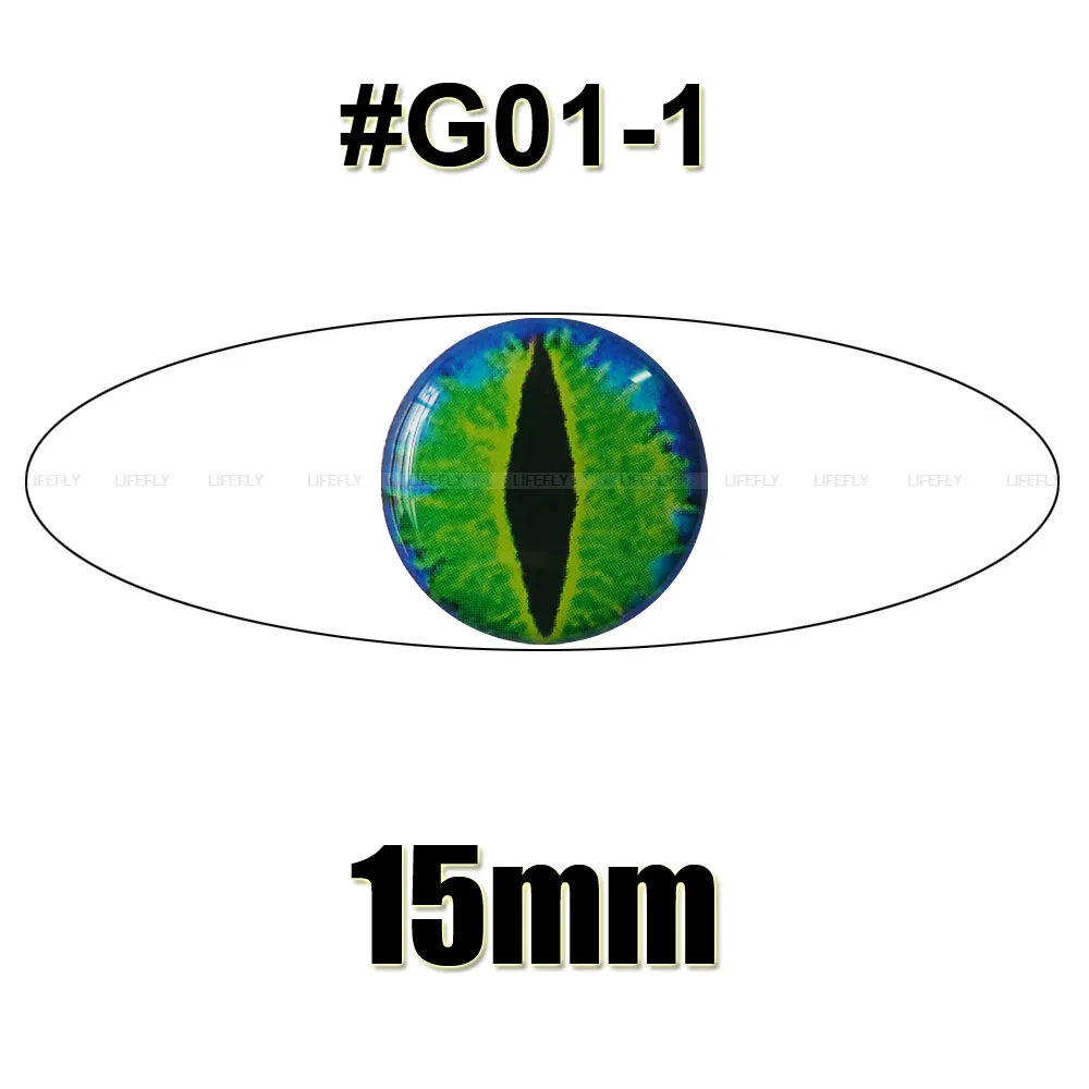 15 мм 3D # G01 1/оптовая продажа 150 мягкая формованная голографические глаза рыб
