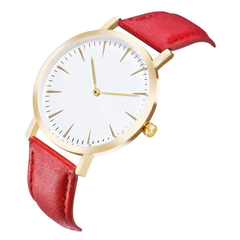FUNIQUE 2018 женские Quartzwatch Часы Простой Кожаный ремешок часы браслет спортивные