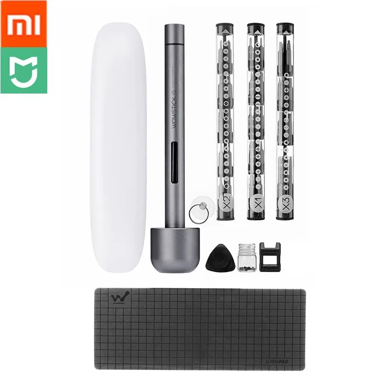 Xiaomi Wowstick 1F+ модернизированная электрическая отвертка 56 бит Беспроводная литий-ионная Зарядка светодиодный алюминиевый Отвертка из сплава