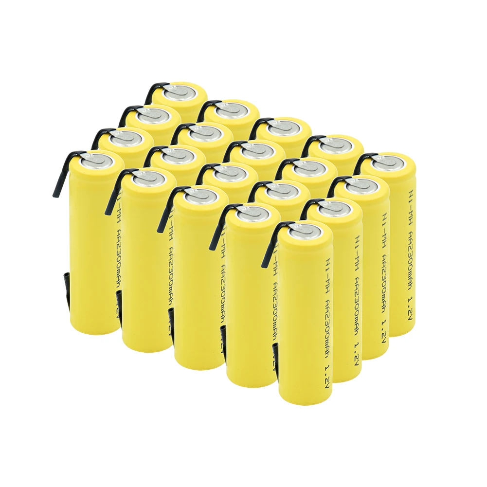 Никель-металл-гидридные батареи AA 1,2 V 2300mAh литиевые аккумуляторные батареи для сварки никелевые листовые батареи для игрушечного фонарика