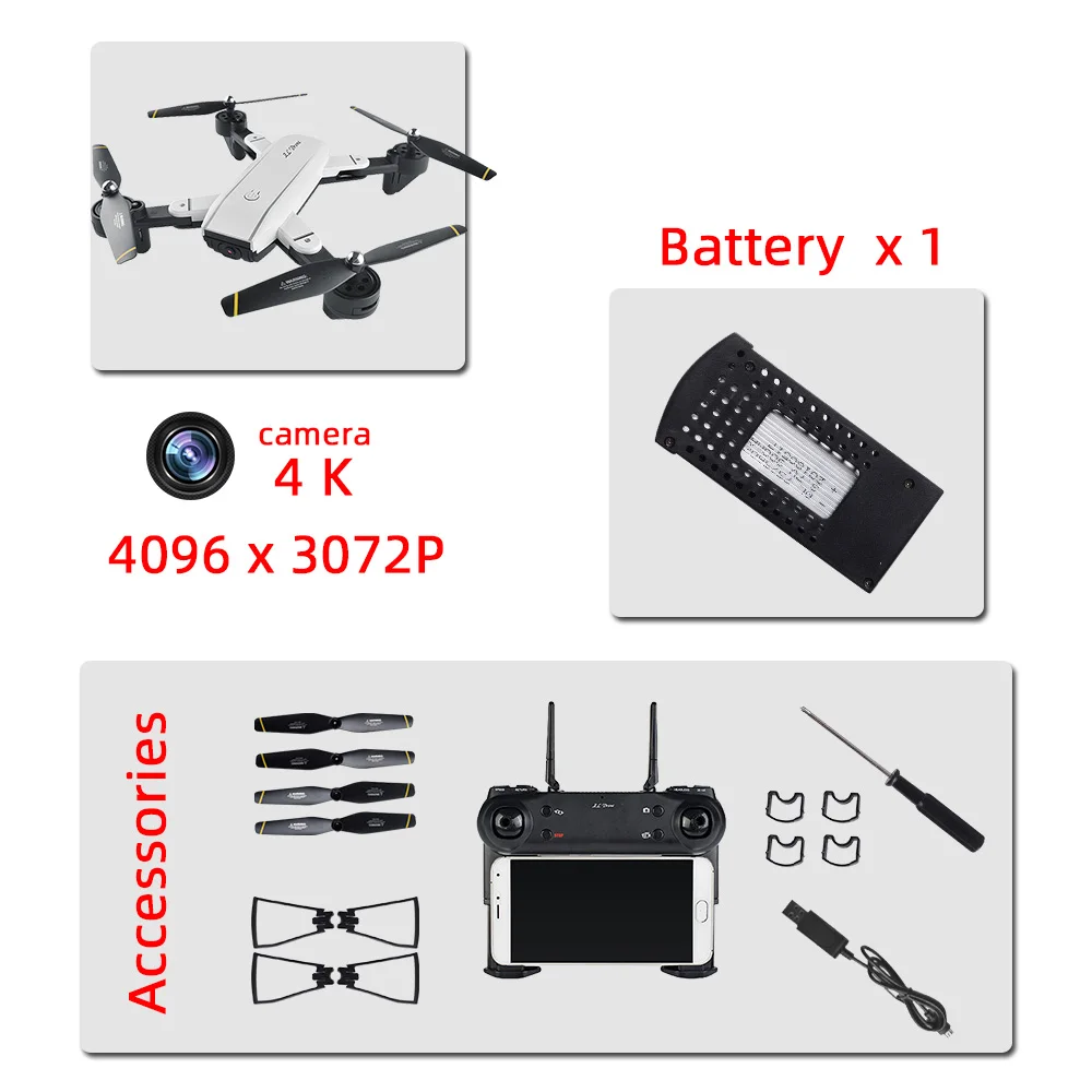 4K white 1B SG700 SG700D Дроны с камерой hd мини Дрон rc вертолет 4k Дрон игрушки Квадрокоптер Профессиональный Дрон com камера Квадрокоптер - Цвет: 4K white 1B