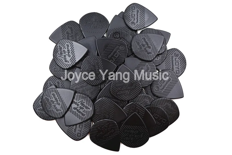 Оранжевый/черный 40 шт. Нескользящие джазовые гитарные медиаторы Joyo Heavy 1 4 мм