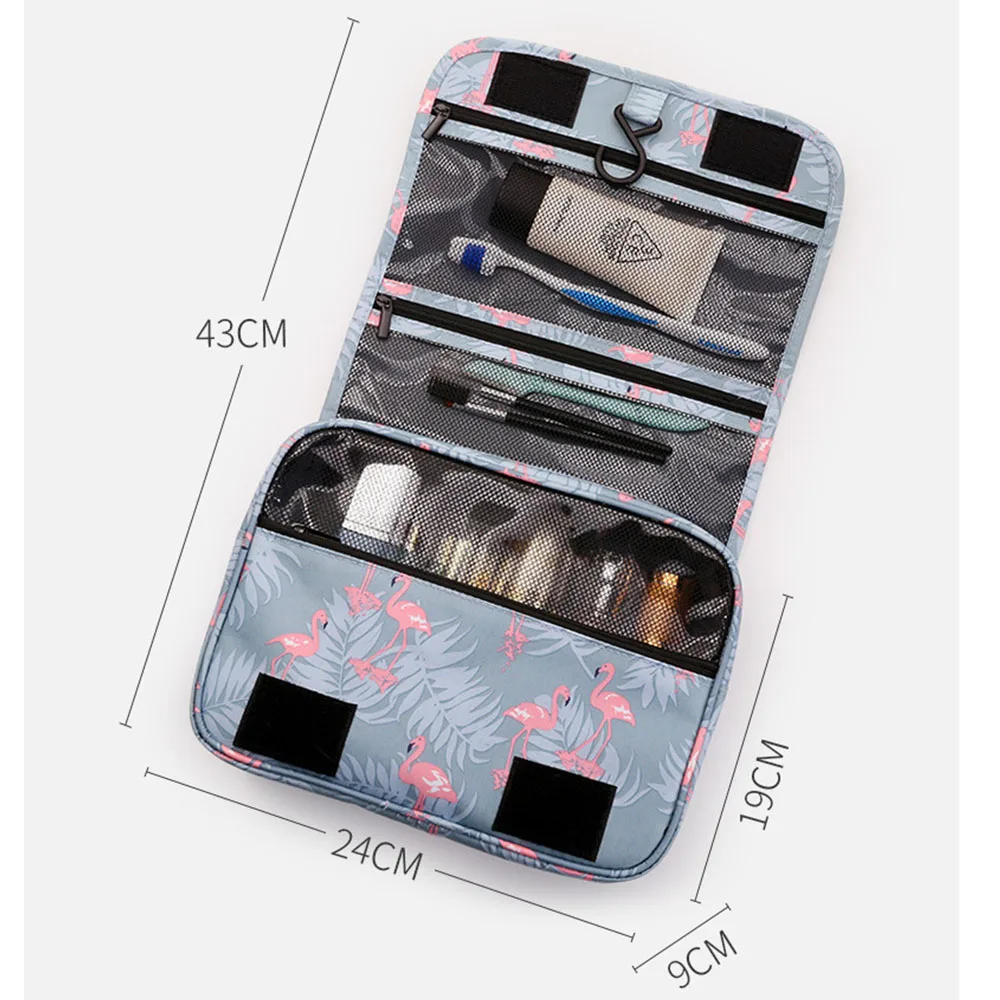 Косметический портативный мешок крюк вверх Макияж сумка Органайзер для