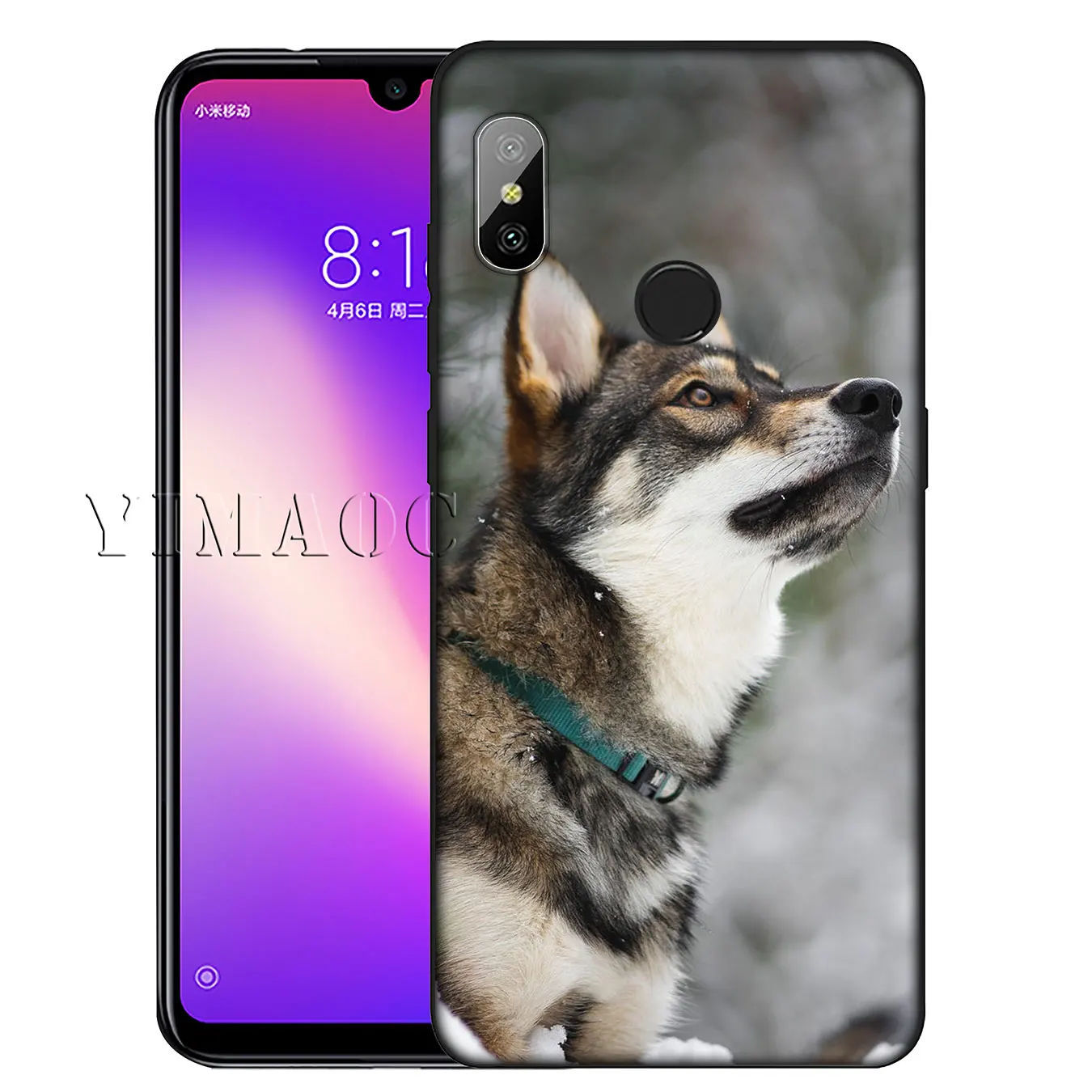 Мягкий силиконовый чехол YIMAOC с волком собакой для Xiaomi Redmi K30 K20 8A 7A 6A 5A S2 GO Note 8 8T 7 5 6