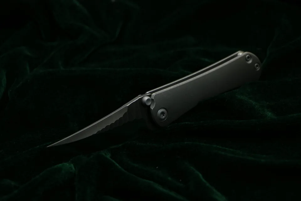 Зеленый шип SBSF M390 стальное лезвие Nudist TC4 титановая ручка Открытый Отдых Охота Карманный фруктовый Складной Нож EDC универсальный инструмент