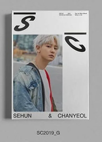 Подписанный EXO SC SeHun Chanyeol autographed What a Life mini 1-й альбом k-pop 79 - Цвет: G Chanyeol version