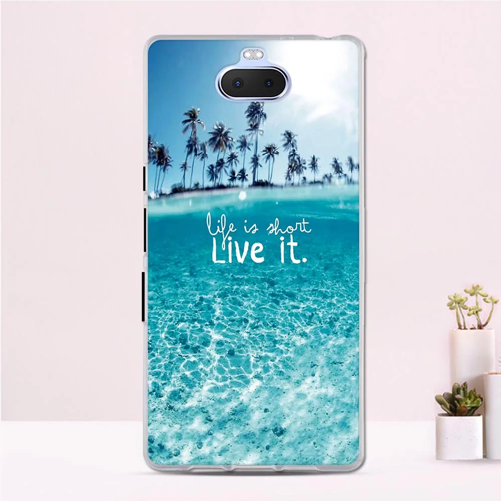 20 Для sony Xperia 10 чехол 6," Мягкий ТПУ бампер для sony Xperia 10 чехол силиконовый чехол для sony XA3 чехол с принтом - Цвет: 20