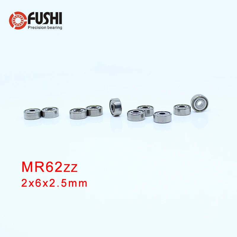 Подшипник MR62ZZ 2*6*2 5 мм фотоэлемент (10 шт.) миниатюрная MR62 из хромистой стали