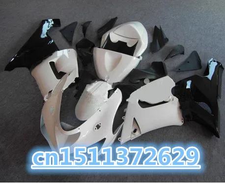 

ZX 6R 05 fairings FOR KAWASAKI NINJA ZX 6R 05 06 ZX 6R 636 2005 2006 ZX6R 05 06 white black fairing kits-Dor D